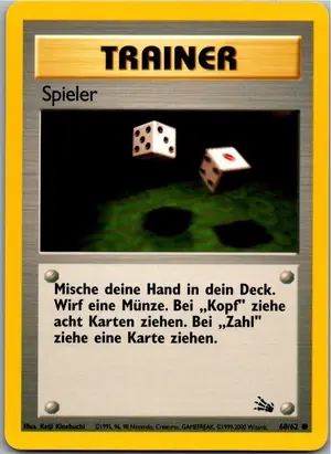 Pokémon-Karte Spieler 60/62 Fossil