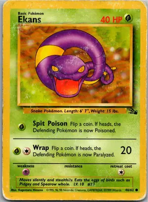 Pokémon-Karte Ekans Rettan 46/62 Fossil