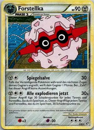 Pokémon-Karte Forstellka 3/90 Unerschrocken