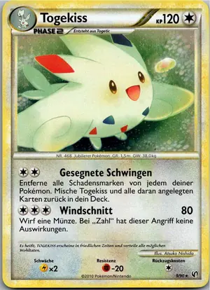 Pokémon-Karte Togekiss 9/90 Unerschrocken