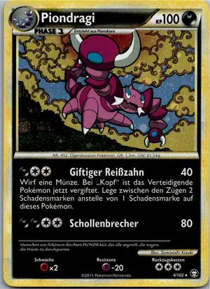 Pokémon-Karte Piondragi 4/102 Triumph