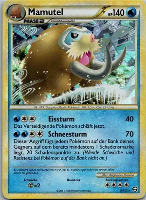 Pokémon-Karte Mamutel 5/102 Triumph