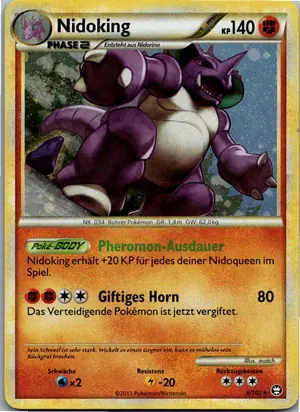 Pokémon-Karte Nidoking 6/102 Triumph