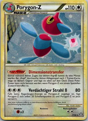 Pokémon-Karte Porygon-Z 7/102 Triumph