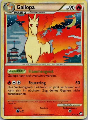 Pokémon-Karte Gallopa 8/102 Triumph