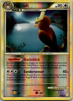 Pokémon-Karte Noctuh 8/123 HeartGold SoulSilver