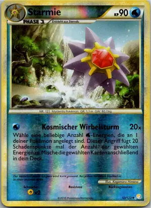 Pokémon-Karte Starmie 53/123 HeartGold SoulSilver