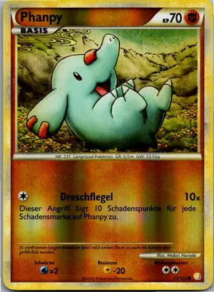Pokémon-Karte Phanpy 77/123 HeartGold SoulSilver