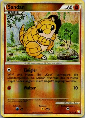 Pokémon-Karte Sandan 79/123 HeartGold SoulSilver