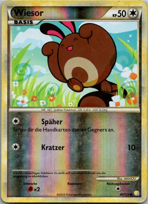Pokémon-Karte Wiesor 80/123 HeartGold SoulSilver