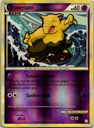 Pokémon-Karte Traumato 62/123 HeartGold SoulSilver