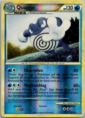 Pokémon-Karte Quappo 21/95 Entfesselt