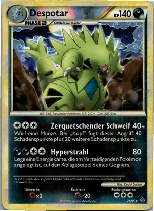 Pokémon-Karte Despotar 26/95 Entfesselt