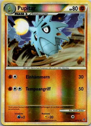 Pokémon-Karte Pupitar 39/95 Entfesselt