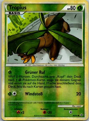 Pokémon-Karte Tropius 66/95 Entfesselt