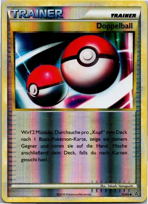 Pokémon-Karte Doppelball 72/95 Entfesselt