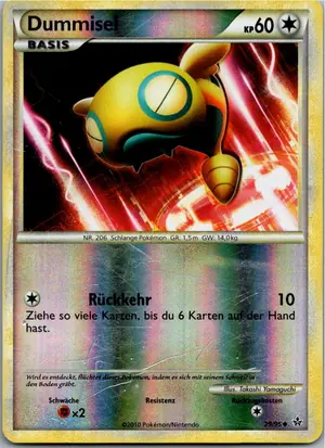 Pokémon-Karte Dummisel 29/95 Entfesselt