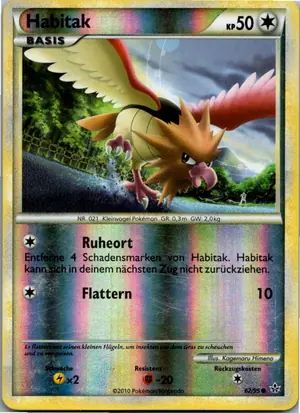 Pokémon-Karte Habitak 62/95 Entfesselt