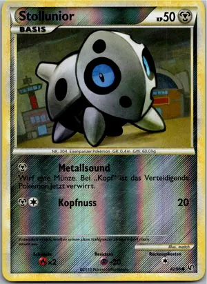 Pokémon-Karte Stollunior 42/90 Unerschrocken