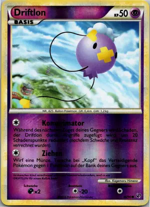 Pokémon-Karte Driftlon 46/90 Unerschrocken