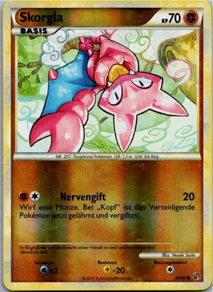 Pokémon-Karte Skorgla 49/90 Unerschrocken