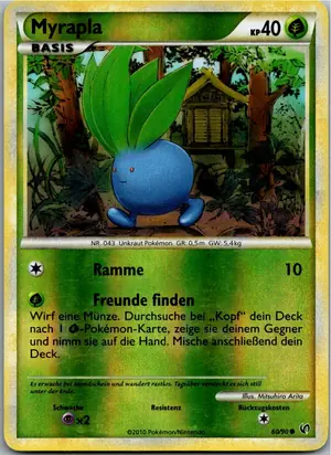 Pokémon-Karte Myrapla 60/90 Unerschrocken