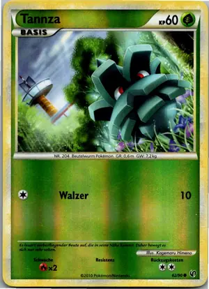 Pokémon-Karte Tannza 62/90 Unerschrocken