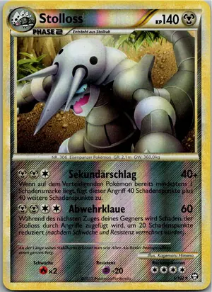 Pokémon-Karte Stolloss 1/102 Triumph
