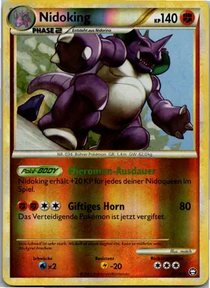Pokémon-Karte Nidoking 6/102 Triumph