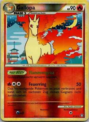 Pokémon-Karte Gallopa 8/102 Triumph