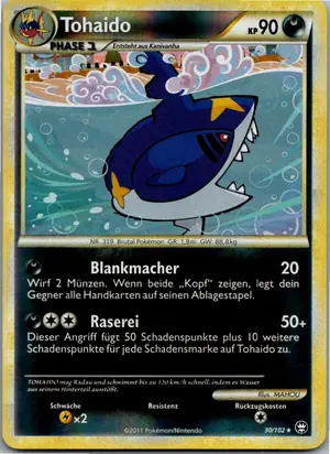 Pokémon-Karte Tohaido 30/102 Triumph
