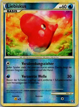 Pokémon-Karte Liebiskus 39/102 Triumph