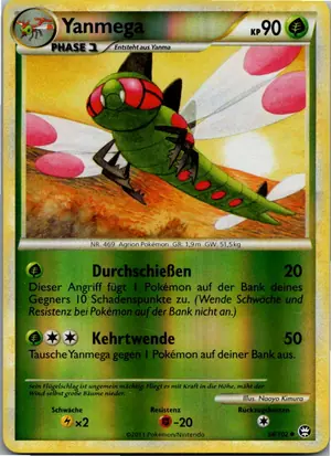 Pokémon-Karte Yanmega 54/102 Triumph