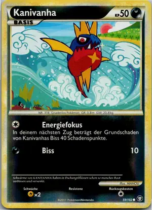 Pokémon-Karte Kanivanha 59/102 Triumph