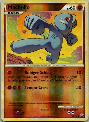 Pokémon-Karte Machollo 67/102 Triumph
