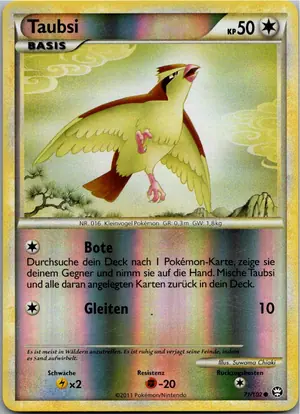 Pokémon-Karte Taubsi 71/102 Triumph