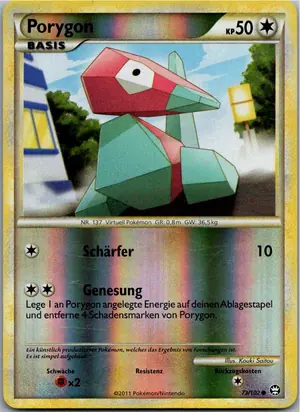 Pokémon-Karte Porygon 73/102 Triumph