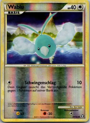 Pokémon-Karte Wablu 78/102 Triumph