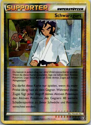 Pokémon-Karte Schwarzgurt 85/102 Triumph