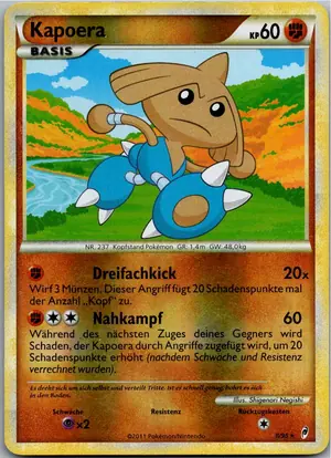 Pokémon-Karte Kapoera 8/95 Ruf der Legenden