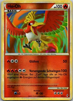 Pokémon-Karte Ho-Oh 9/95 Ruf der Legenden