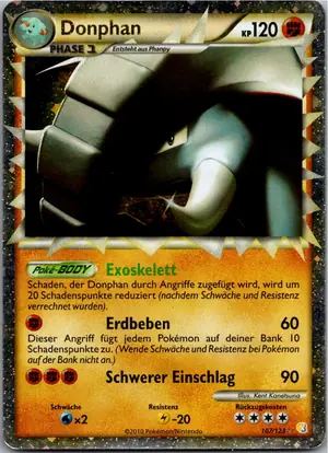 Pokémon-Karte Donphan 107/123 HeartGold SoulSilver