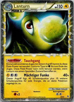 Pokémon-Karte Lanturn 86/95 Entfesselt