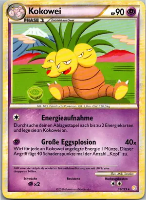 Pokémon-Karte Kokowei 18/123 HeartGold SoulSilver