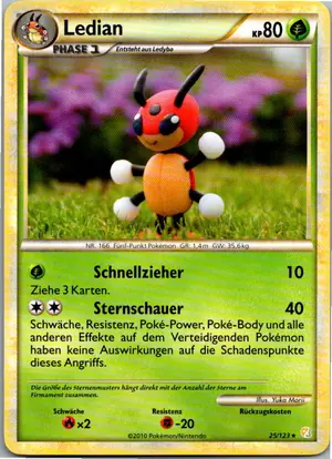 Pokémon-Karte Ledian 25/123 HeartGold SoulSilver