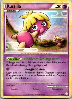 Pokémon-Karte Kussilla 30/123 HeartGold SoulSilver