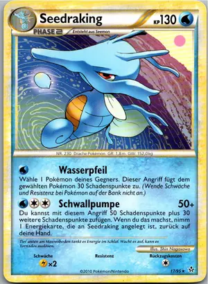 Pokémon-Karte Seedraking 17/95 Entfesselt