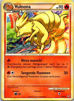 Pokémon-Karte Vulnona 20/95 Entfesselt