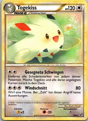 Pokémon-Karte Togekiss 9/90 Unerschrocken