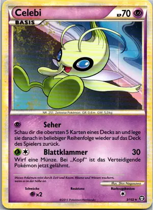 Pokémon-Karte Celebi 3/102 Triumph